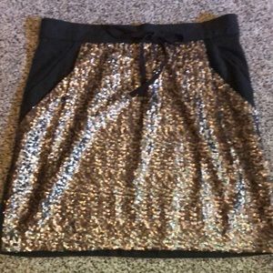 Sequin front skirt